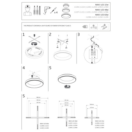 Plafon okrągły modern Nikki 38cm LED 32W 3000K beżowy Nowodvorski
