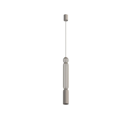 Lampa wisząca druciana tuba dekoracyjna Singles A 6,5cm beż Nowodvorski