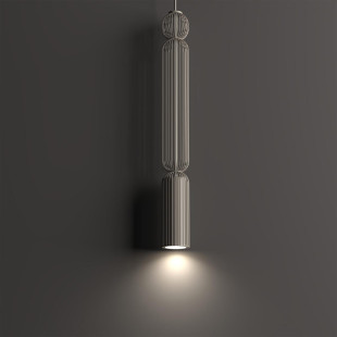 Lampa wisząca druciana tuba dekoracyjna Singles A 6,5cm beż Nowodvorski