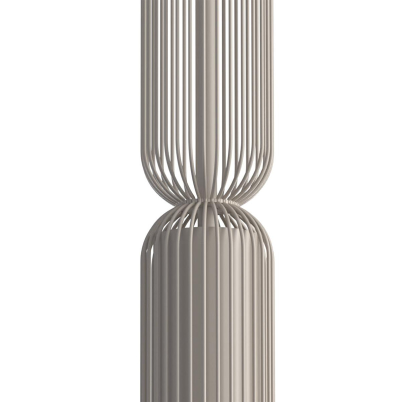 Lampa wisząca druciana tuba dekoracyjna Singles A 6,5cm beż Nowodvorski