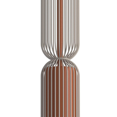 Lampa wisząca druciana tuba dekoracyjna Singles A 6,5cm beż / terracotta Nowodvorski