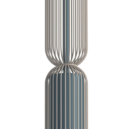 Lampa wisząca druciana tuba dekoracyjna Singles A 6,5cm beż / szaro-niebieski Nowodvorski