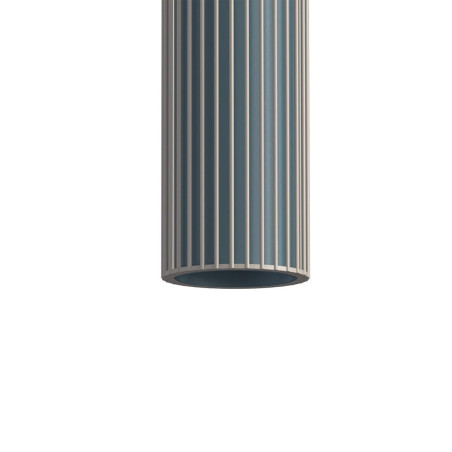 Lampa wisząca druciana tuba dekoracyjna Singles A 6,5cm beż / szaro-niebieski Nowodvorski