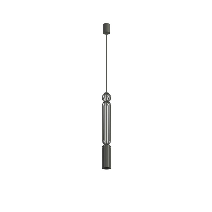 Lampa wisząca druciana tuba dekoracyjna Singles A 6,5cm grafit Nowodvorski