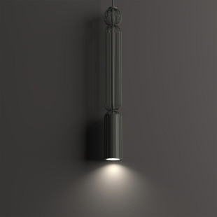Lampa wisząca druciana tuba dekoracyjna Singles A 6,5cm grafit Nowodvorski