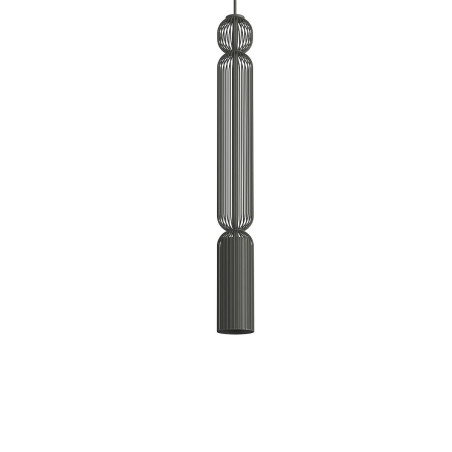 Lampa wisząca druciana tuba dekoracyjna Singles A 6,5cm grafit Nowodvorski