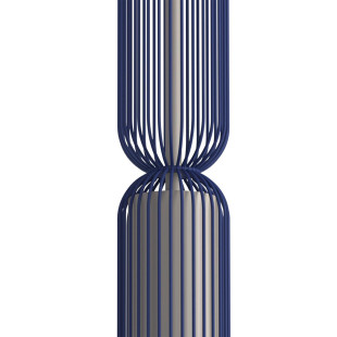 Lampa wisząca druciana tuba dekoracyjna Singles A 6,5cm granatowy / beż Nowodvorski