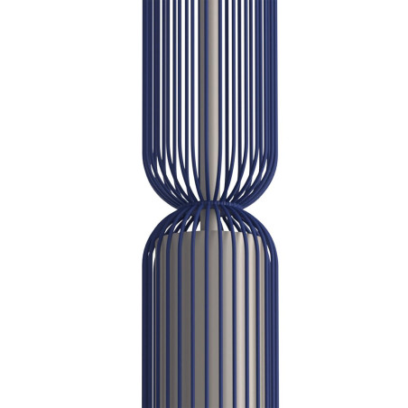 Lampa wisząca druciana tuba dekoracyjna Singles A 6,5cm granatowy / beż Nowodvorski