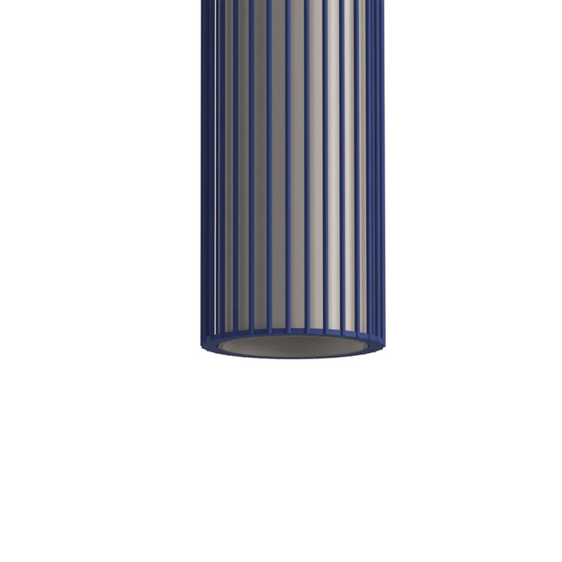 Lampa wisząca druciana tuba dekoracyjna Singles A 6,5cm granatowy / beż Nowodvorski