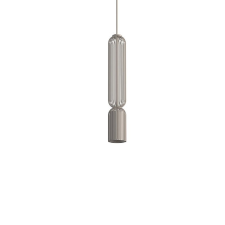 Lampa wisząca druciana tuba dekoracyjna Singles B 6,5cm beż Nowodvorski