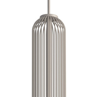 Lampa wisząca druciana tuba dekoracyjna Singles B 6,5cm beż Nowodvorski
