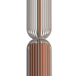 Lampa wisząca druciana tuba dekoracyjna Singles B 6,5cm beż / terracotta Nowodvorski