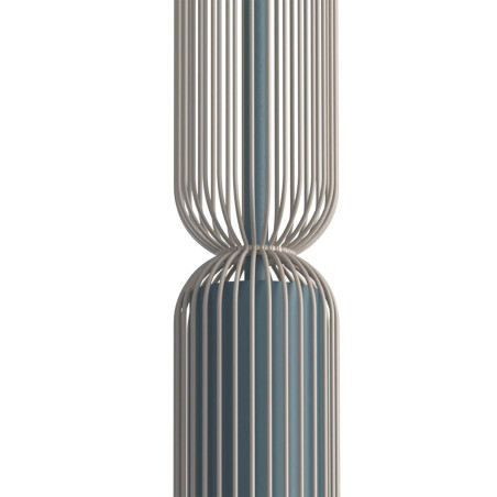 Lampa wisząca druciana tuba dekoracyjna Singles B 6,5cm beż / szaro-niebieski Nowodvorski