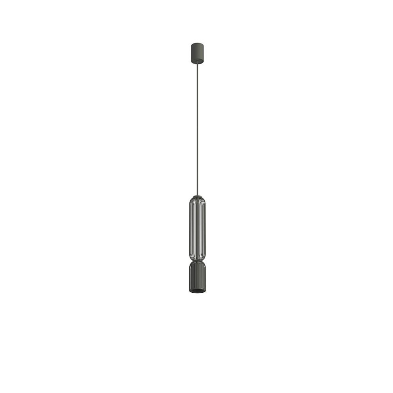Lampa wisząca druciana tuba dekoracyjna Singles B 6,5cm grafit Nowodvorski