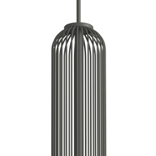 Lampa wisząca druciana tuba dekoracyjna Singles B 6,5cm grafit Nowodvorski