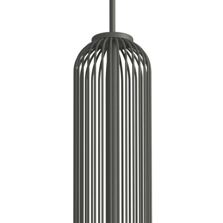 Lampa wisząca druciana tuba dekoracyjna Singles B 6,5cm grafit Nowodvorski
