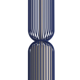 Lampa wisząca druciana tuba dekoracyjna Singles B 6,5cm granatowy / beż Nowodvorski