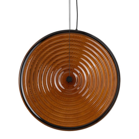 Lampa wisząca szklana dyskowa Aura 34,5cm LED 3000K bursztynowa Nowodvorski