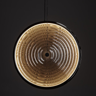 Lampa wisząca szklana dyskowa Aura 34,5cm LED 3000K dymiona Nowodvorski