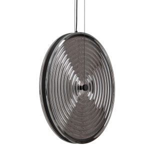 Lampa wisząca szklana dyskowa Aura 34,5cm LED 3000K dymiona Nowodvorski
