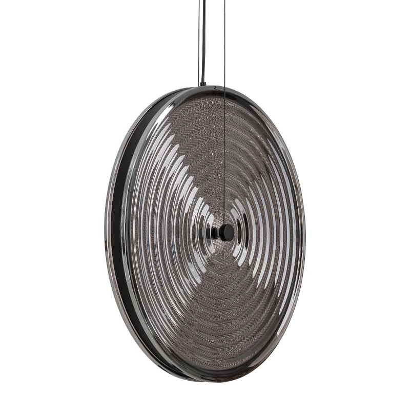 Lampa wisząca szklana dyskowa Aura 34,5cm LED 3000K dymiona Nowodvorski