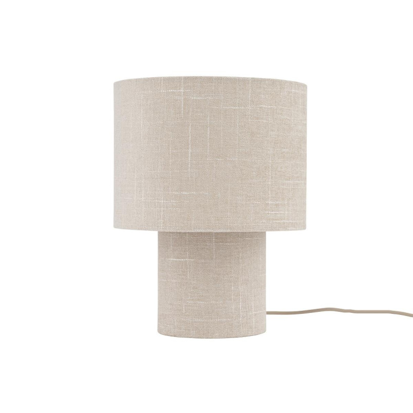 Lampa stołowa japandi z abażurem Santana 27cm kremowa Nowodvorski