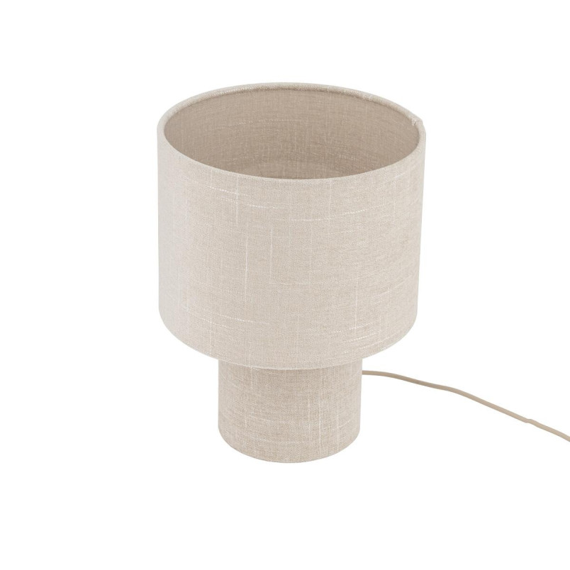 Lampa stołowa japandi z abażurem Santana 27cm kremowa Nowodvorski