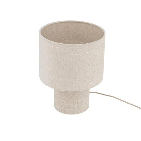 Lampa stołowa japandi z abażurem Santana 27cm kremowa Nowodvorski