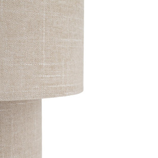 Lampa stołowa japandi z abażurem Santana 27cm kremowa Nowodvorski