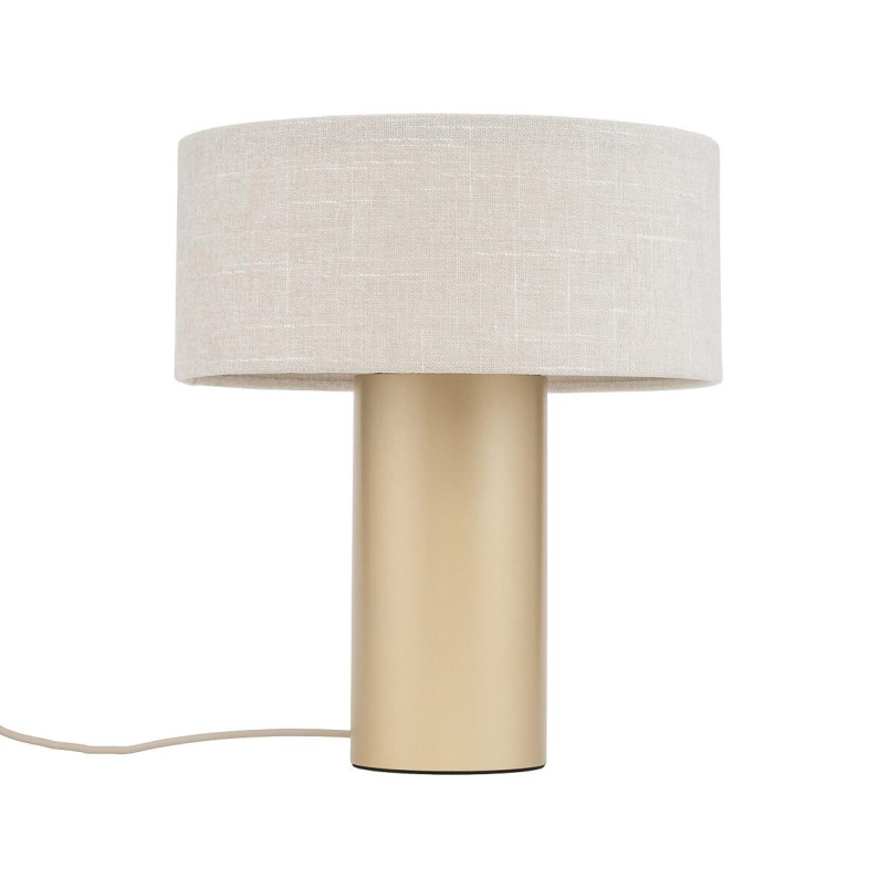 Lampa stołowa z abażurem Santana 35cm kremowy / szczotkowane złoto  Nowodvorski
