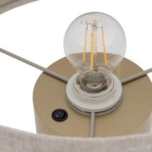 Lampa stołowa z abażurem Santana 35cm kremowy / szczotkowane złoto  Nowodvorski