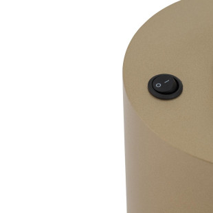 Lampa stołowa z abażurem Santana 35cm kremowy / szczotkowane złoto  Nowodvorski