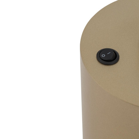 Lampa stołowa z abażurem Santana 35cm kremowy / szczotkowane złoto  Nowodvorski