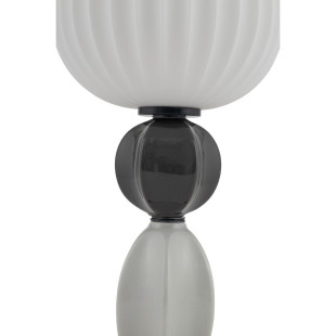 Lampa stołowa ceramiczna ze szklanym kloszem Corals biały / szary / czarny Nowodvorski