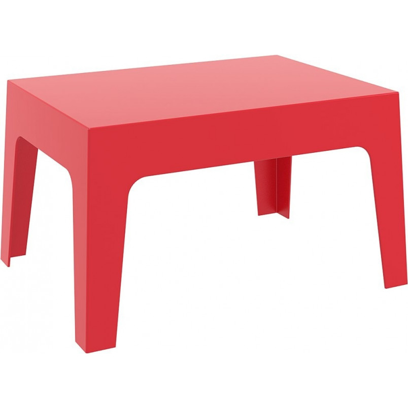 Stolik kawowy ogrodowy Box czerwony Siesta | 70x50 cm