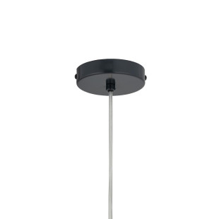 Lampa wisząca szklana ryflowana z ceramiką Corals 17cm biały / szary / czarny Nowodvorski