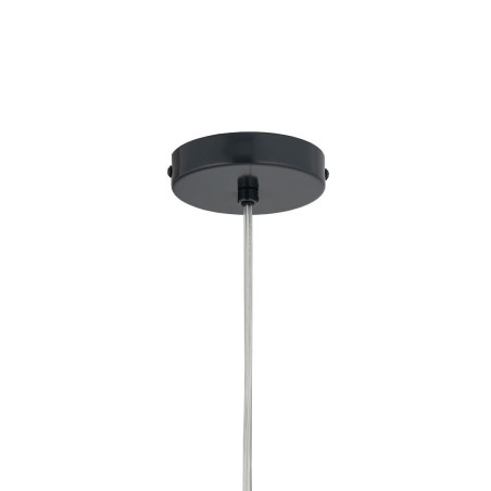 Lampa wisząca szklana ryflowana z ceramiką Corals 17cm biały / szary / czarny Nowodvorski