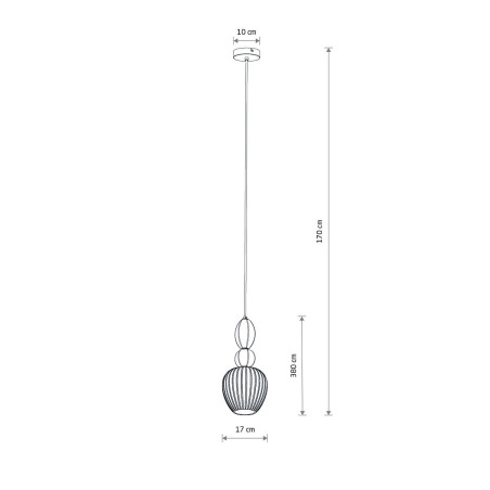 Lampa wisząca szklana ryflowana z ceramiką Corals 17cm biały / szary / czarny Nowodvorski