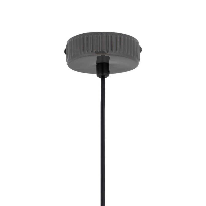 Lampa wisząca z ryflowanym szklanym kloszem Aurora 14cm biały / szary Nowodvorski