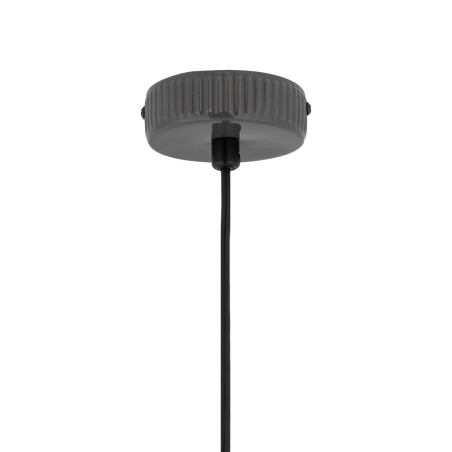 Lampa wisząca z ryflowanym szklanym kloszem Aurora 14cm biały / szary Nowodvorski