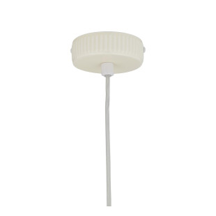 Lampa wisząca z ryflowanym szklanym kloszem Aurora 14cm biały / beż Nowodvorski