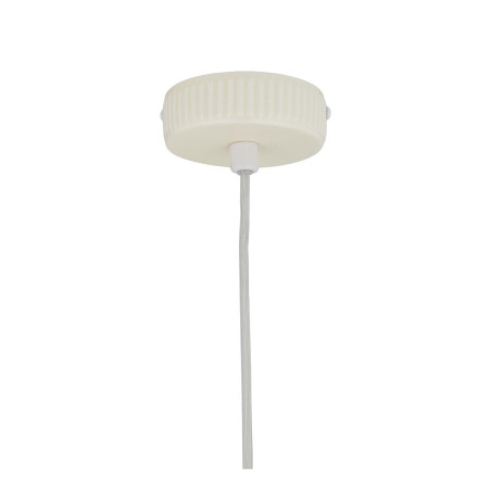 Lampa wisząca z ryflowanym szklanym kloszem Aurora 14cm biały / beż Nowodvorski