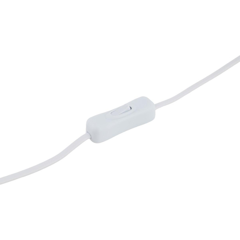 Lampa stołowa ceramiczna z ryflowanym szklanym kloszem Aurora 20cm biały / beż Nowodvorski