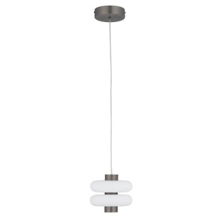 Lampa wisząca szklana o organicznym kształcie Lunari 16cm biały / szczotkowane złoto Nowodvorski