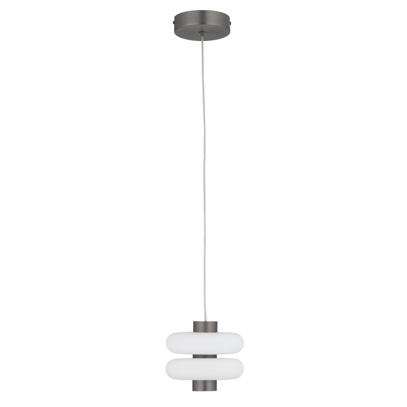 Lampa wisząca szklana o organicznym kształcie Lunari 16cm biały / szczotkowane złoto Nowodvorski