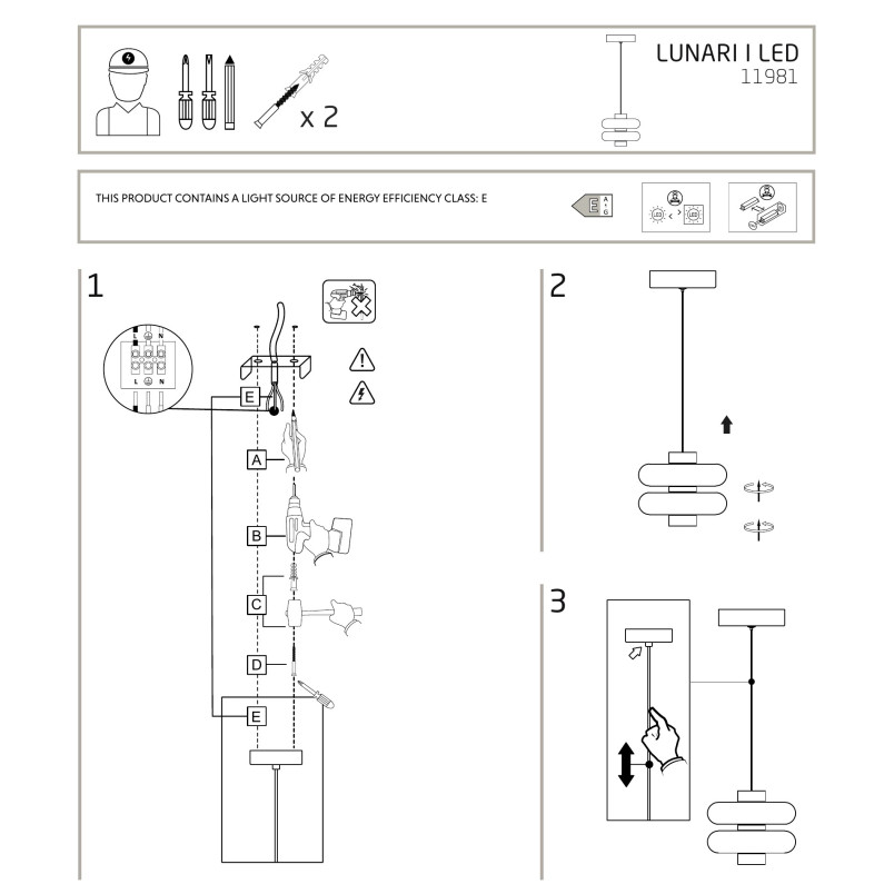 Lampa wisząca szklana o organicznym kształcie Lunari 16cm biały / szczotkowane złoto Nowodvorski