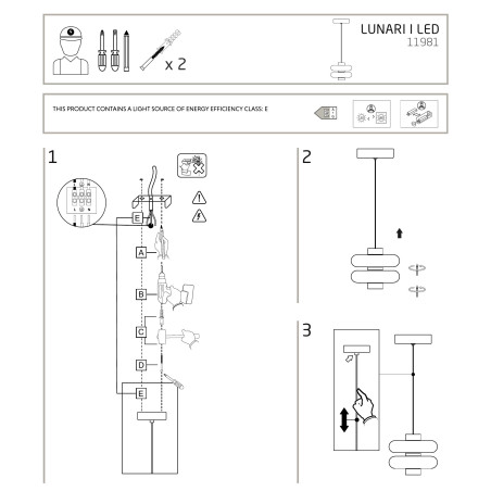 Lampa wisząca szklana o organicznym kształcie Lunari 16cm biały / szczotkowane złoto Nowodvorski