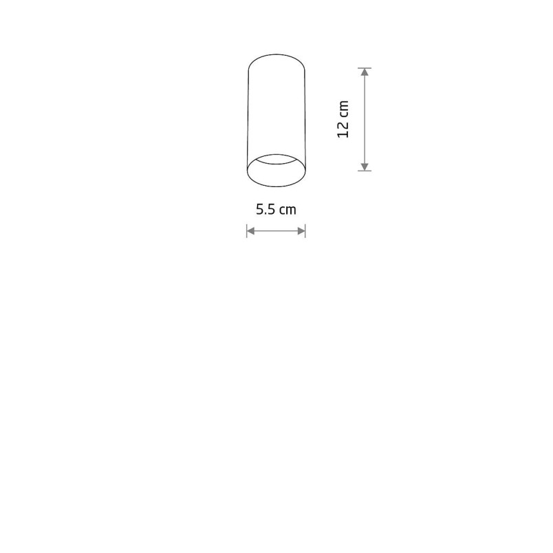 Lampa spot tuba natynkowa Mono Beige 5,5cm beżowa Nowodvorski