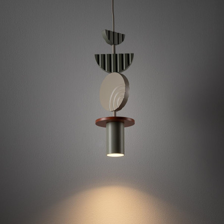 Lampa wisząca tuba z dekoracyjnymi elementami Drops Color D 12cm multikolor Nowodvorski