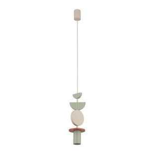 Lampa wisząca tuba z dekoracyjnymi elementami Drops Color D 12cm multikolor Nowodvorski